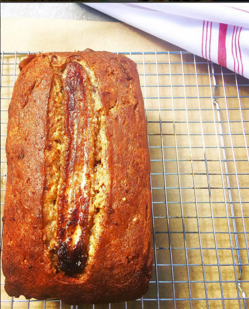 Brown Buttery Boozy with Optional Caramelized Banana Nut Bread