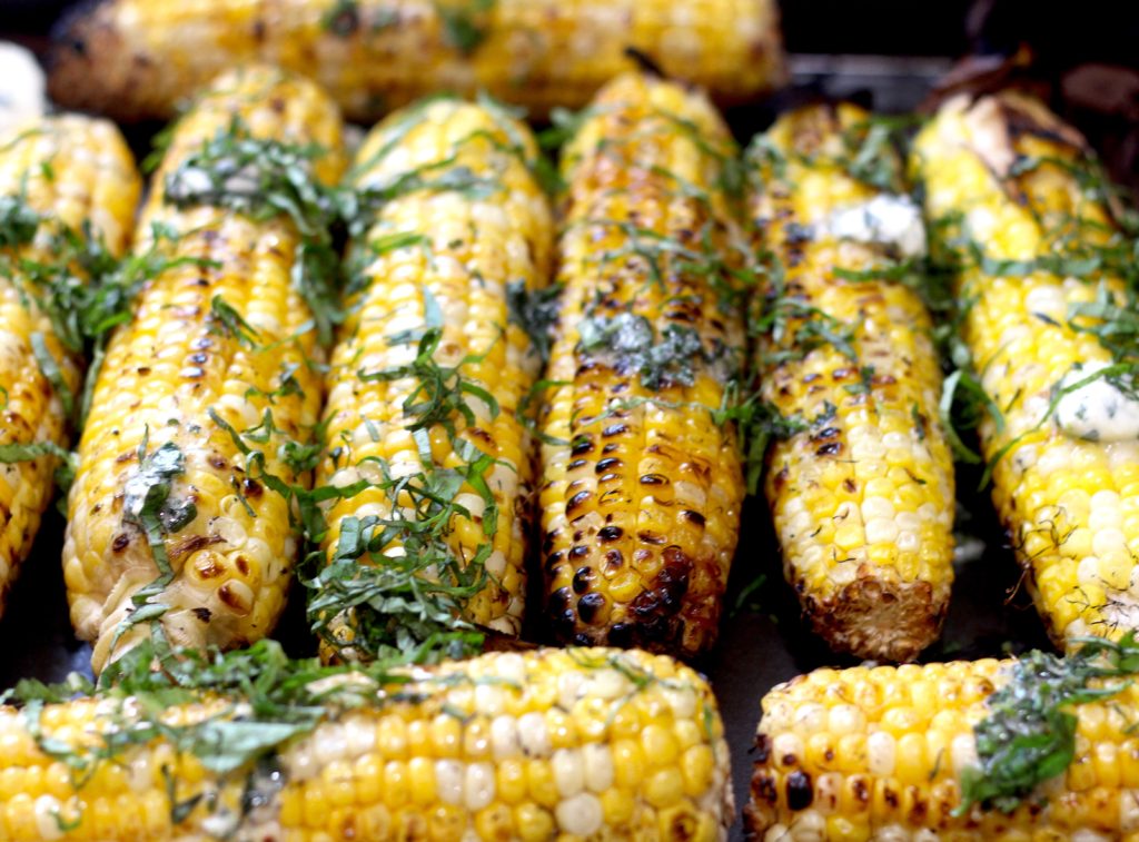 Sweet Corn with Basil Butter