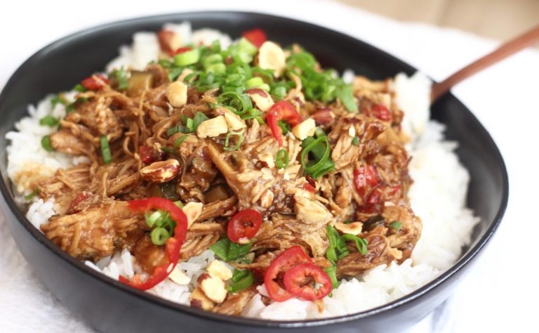 Asian Style Pulled Chicken with Sweet Chili Sauce