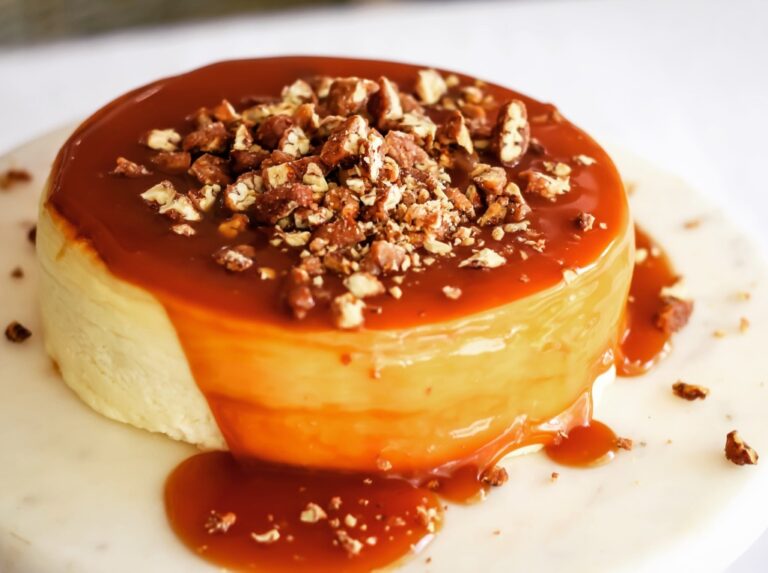 Classic Cheesecake with Salted Caramel Sauce