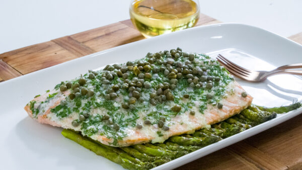 Oven Baked Salmon with Herby Butter - The Mad Table