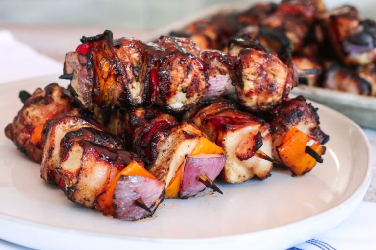 Bacon Wrapped Chicken Kabobs
