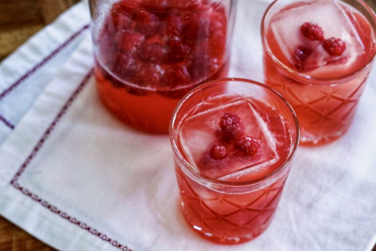 Raspberry Gin Fizz Cocktail “Love Buzz”