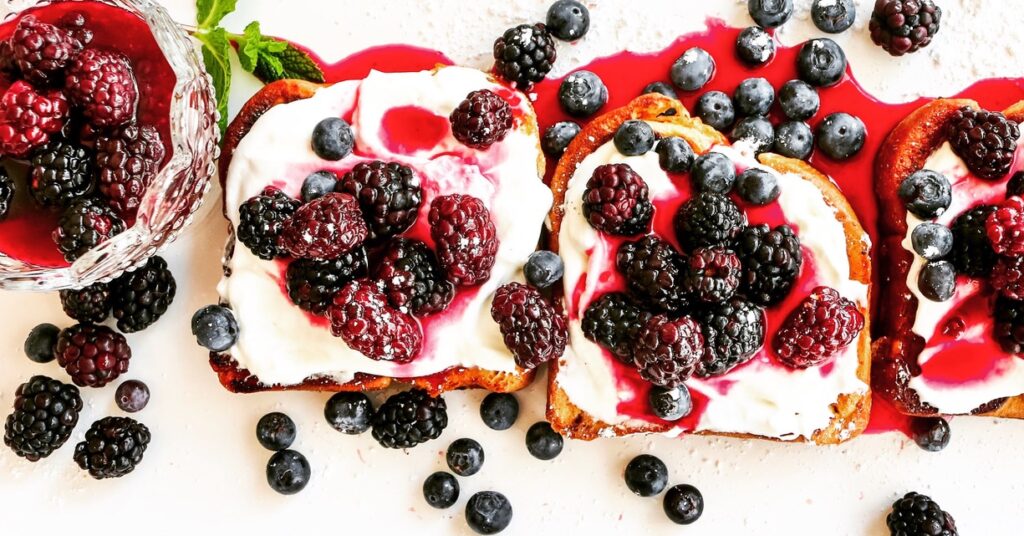 Brioche French Toast with Berry Syrup