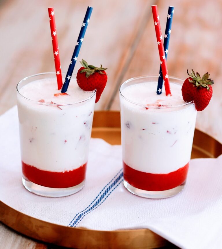Strawberry + Vanilla Milkshake