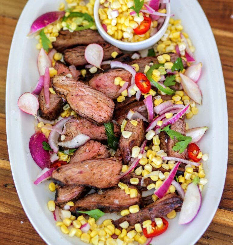 Chipotle Steak with Pickled Corn