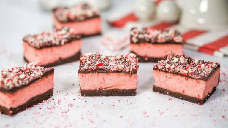 A Must-Try Holiday Recipe: Candy Cane Cheesecake Bars