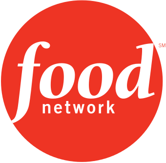 A red circle with the word food network written in it.