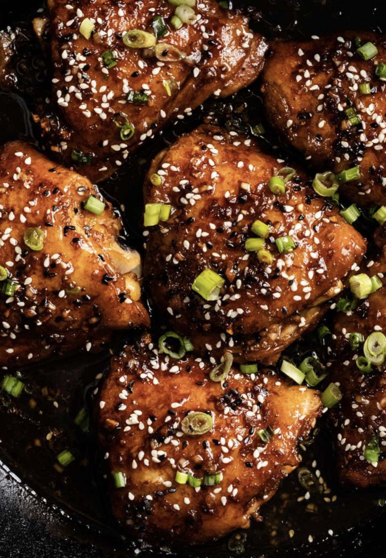 Sweet and Sticky Sesame Chicken Thighs
