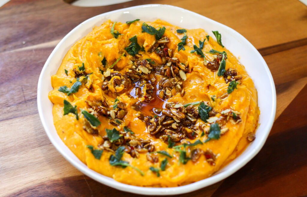 Roasted Butternut Squash and Brie Dip