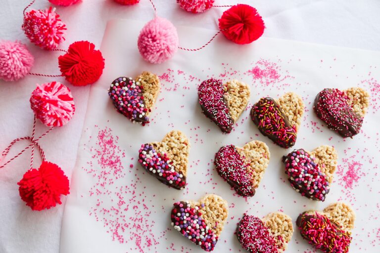 Heart-Shaped Rice Cereal Treats